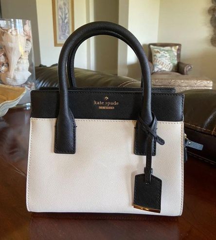 kate spade white black purse