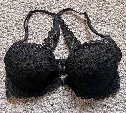 PINK - Victoria's Secret PINK Date Racerback Bra Black Size 32 C