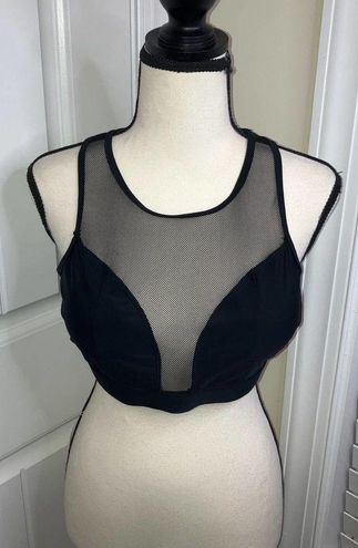 NWOT Women's Boohoo Sexy Fishnet Bralette Blouse Top Swimwear