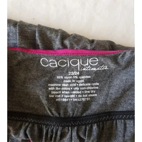 Cacique Intimates Womens Size 22 Size 24 Nightgown Maxi Long Pajamas Pink  Gray - $32 New With Tags - From Emilia