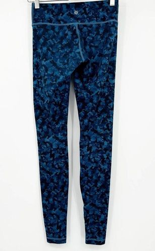 Lululemon Wunder Under Pant Mystic Jungle Hawk Blue Harbor Full-On Luon  Pants 4