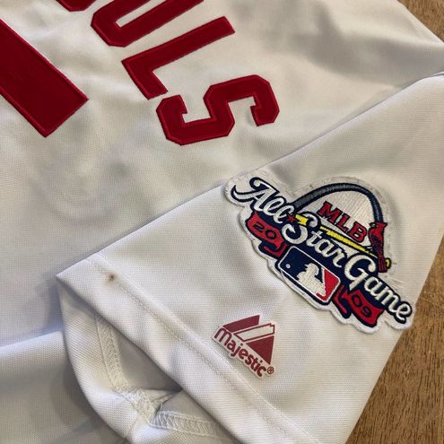 Majestic #5 Pujols St Louis Cardinals White S/M Jersey Stitched Special  Patches - $43 - From Carissa