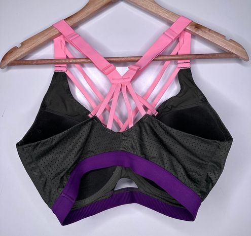 Victoria's Secret, Intimates & Sleepwear, Victorias Secret Sport  Lightweight Sports Bra Mesh Strappy Criss Cross Purple