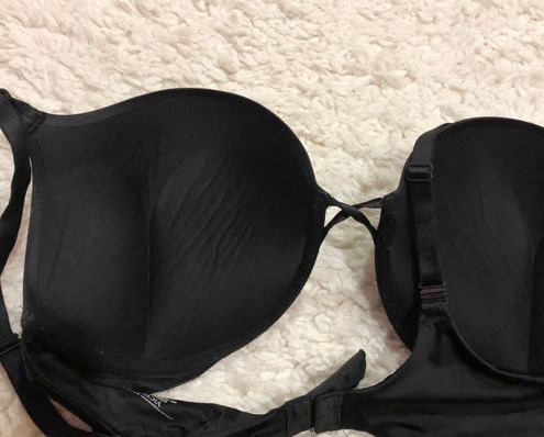 Victoria's Secret Bombshell Plunge Push Up Bra Black 36DD Size 36 E / DD -  $29 - From Megan