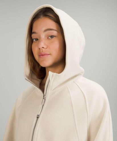 Lululemon Scuba Oversized Half-zip Hoodie In White Opal