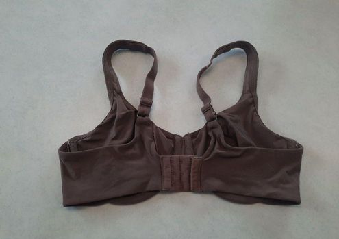 Olga 35519 Sheer Leaves Lace Minimizer Bra Underwire Brown Lace 40C Size  undefined - $19 - From Ashley