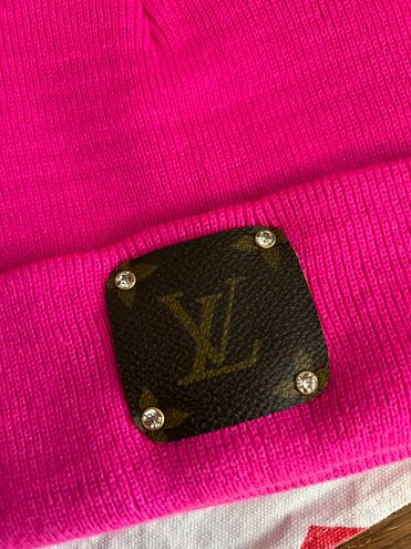 Hot Pink Terin Cozy Upcycled Louis Vuitton Beanie *Multiple Colors –  Stealing Underwear