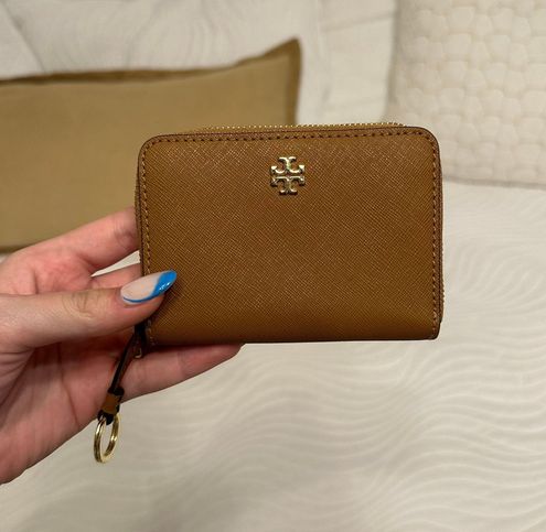 Leather wallet Tory Burch Brown in Leather - 32532236