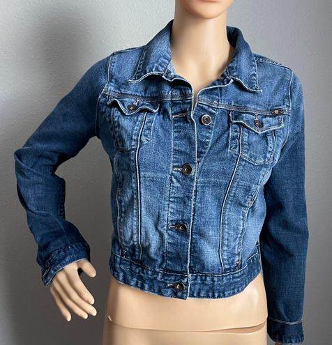 Lucky Brand Pixie Denim Cropped Jean Jacket Small Blue - $27