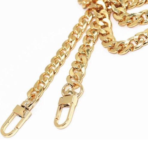 Versatile Chain Shoulder Strap, Metal Durable Strap Buckle For Shoulder  Bags Replacement Shoulder Straps For Shoulder Bags, Wallets Iron Flat Chain  Strap Tote Chain Wallet Chain Shoulder Straps Crossbody Replacement Strap  With