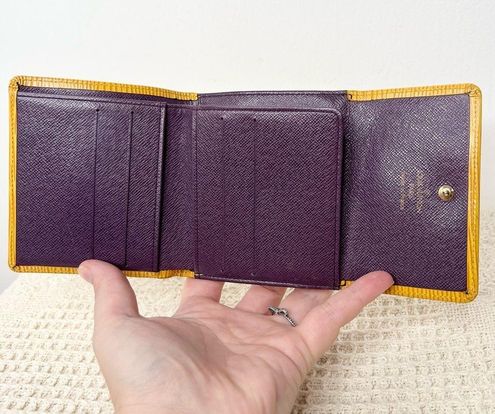 Louis Vuitton // Yellow Purple Epi Leather Marco Men's Wallet