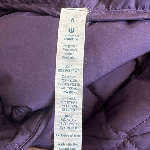 Lululemon Fluff Off FO Pullover Jacket Deep Zinfandel Purple Mini Check  Pique 8