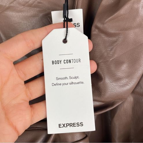 EXPRESS NWT Faux Leather Body Contour Compression Shapewear Midi Dress Plus  XL - $132 New With Tags - From Erica