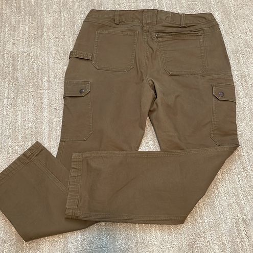 Duluth Trading Company, olive twill cargo work pants, size 14/31 - $27 -  From Resale