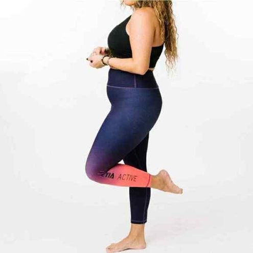 Zyia Active Light N Tight Ombre High Rise 7/8 Leggings Purple Pink Workout 8  10 - $45 - From Jillian