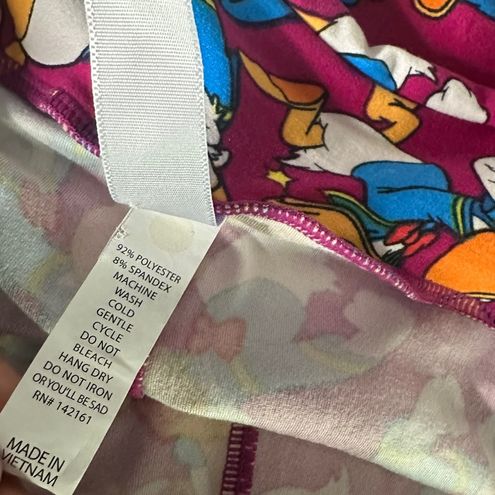 LuLaRoe Angry Donald Duck Leggings All Over Print Women's Size Tall & Curvy  - $20 - From Raynika