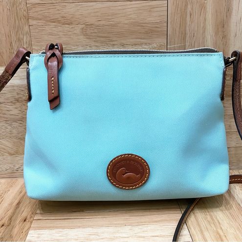 Dooney & Bourke Nylon Crossbody Pouchette Bag in Light Blue