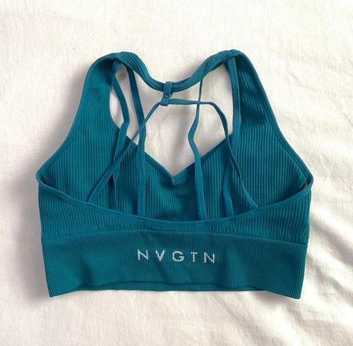 NVGTN Blue Flourish Seamless Bra - $18 (43% Off Retail) - From Meg