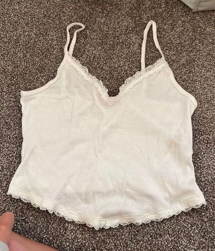 Hollister White Tank Top Lace Size M - $9 (25% Off Retail) - From katy