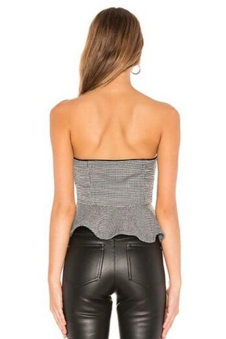 Strapless Fitted Top Black