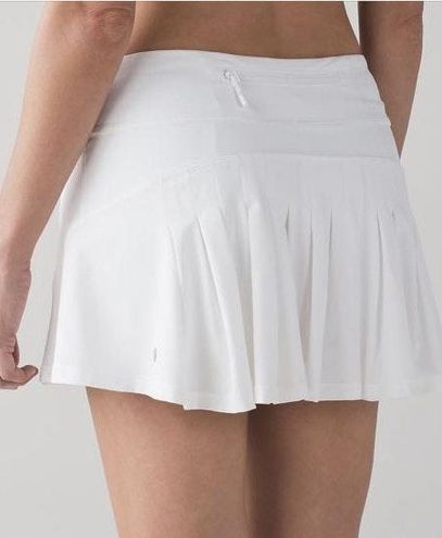 lululemon white tennis skirt size 2