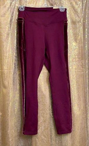 NWT Victoria's Secret PINK Fleece Legging Burgundy/Maroon S