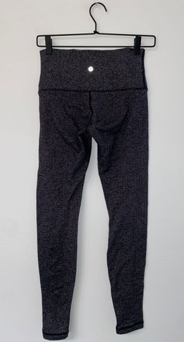 Lululemon Wunder Under Hi Rise Tight 4 Luon Variegated Knit Heathered Black  - $58 - From Caitlin