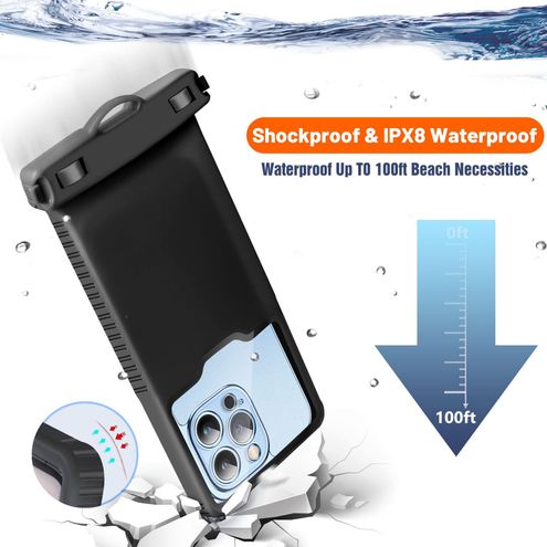 3D Waterproof Phone Case IPX8 Shockproof Phone Pouch Dry Bag Cover