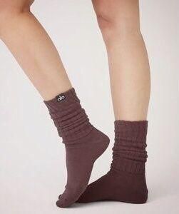 Alo Yoga NEW Scrunch Socks Crew Brown - $28 - From Angela