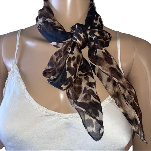 Leopard print Silk Scarf