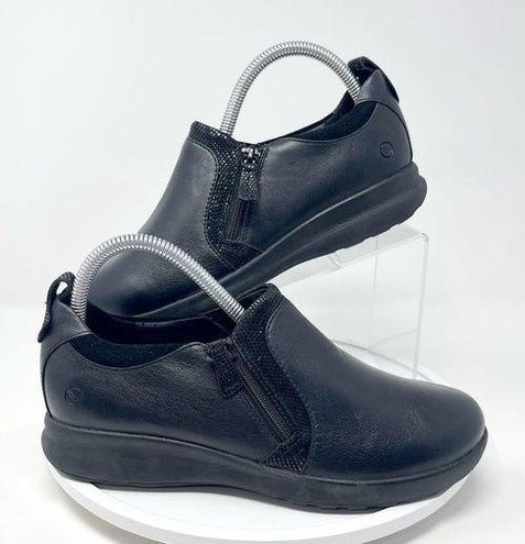 Clarks Unstructured Women's Black Leather Zip-Up Comfort Shoes - Size 8 $36 - From Timothy
