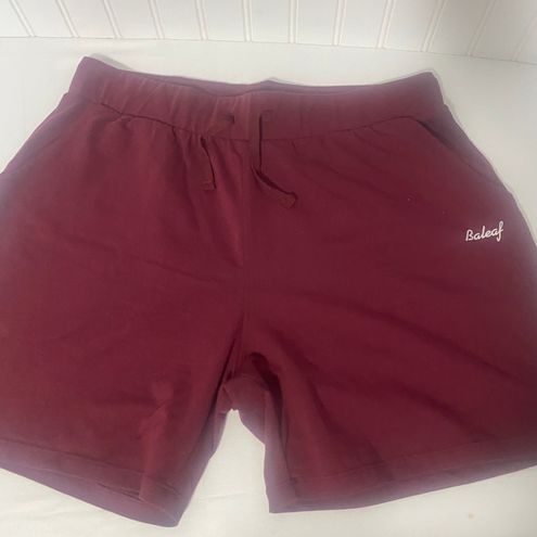Baleaf Women's Cotton Shorts Burgundy Size Large Red - $15 - From Rosalinda