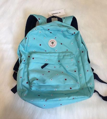 Miniso Blue Trendy Backpack