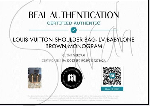 Louis Vuitton Shoulder Bag- Babylone Brown Monogram - $628 (66