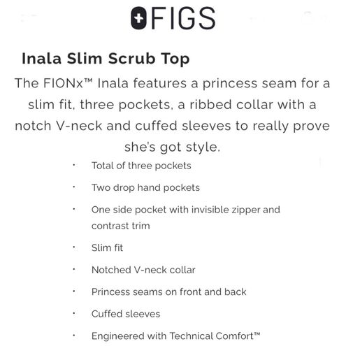 Inala Slim Scrub Top