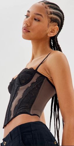 Urban Outfitters - Modern Love Corset in Black