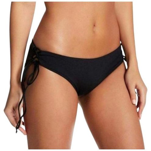 LOUIS VUITTON SwimSuit Bikini Top Bottom Set M Size 38 Thong Lace Logo Charm