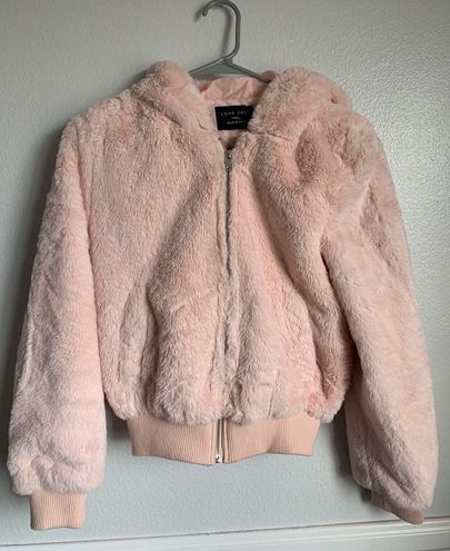 love tree fluffy jacket