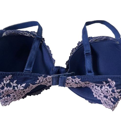 Wacoal Women Size 32DD Blue Lace Underwired Bra (10I-2) - $12