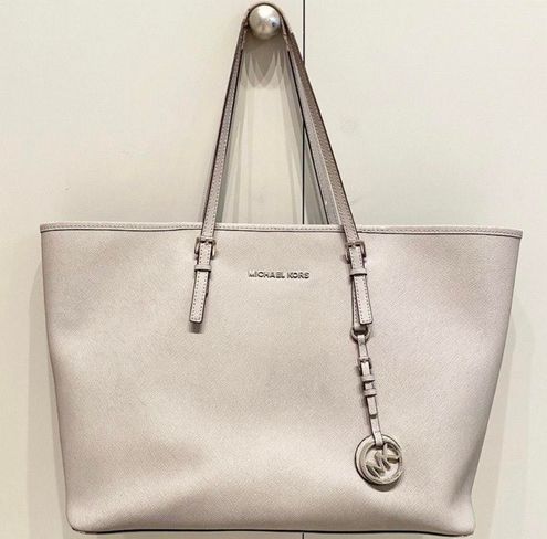 Michael Kors - Jet Set Travel Large Saffiano Leather Tote Grey