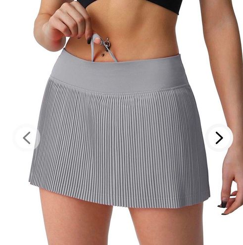 Husnainna Pleated Tennis Skirt for Women Workout Running Athletic Golf  Skorts Flowy Skirts for Women Casual Cute Gray Size 10 - $17 New With Tags  - From jello