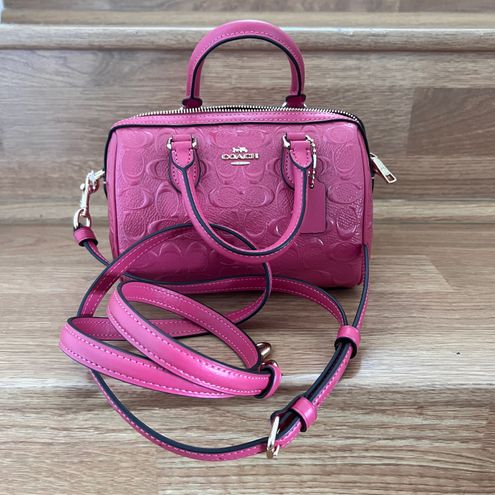 Coach CH276 Mini Rowan Crossbody In Signature Leather IN Strawberry