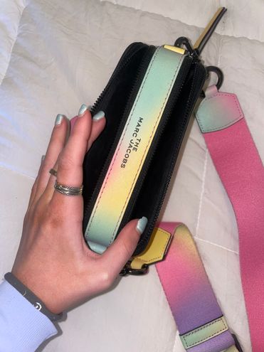 Marc Jacobs, Bags, Marc Jacobs Rainbow Bag Snapshot Sling Bag Pink Multi  Airbrushed Coated