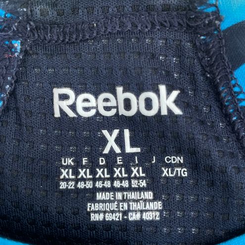 Reebok Blue Striped Sports Bra Size XL - $20 - From Julz