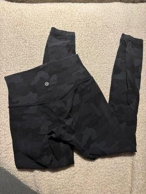 lululemon Align Camo Leggings Black Size 4