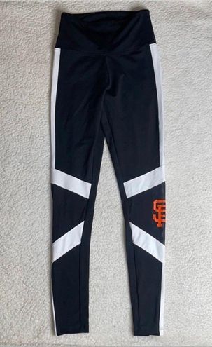 San Francisco Giants PINK by Victoria's Secret Women's Side Stripe Leggings  - Black