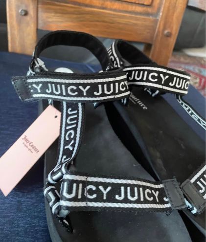 JUICY BY JUICY COUTURE Naomi Printed Thong Wedge PINK Sandals Flip Flops  NEW!! | eBay