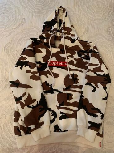 Supreme Brown Camo Box Logo Hoodie