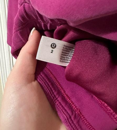 LULULEMON SOFTSTREME GATHERED T-SHIRT TEE size-6 MAGENTA PURPLE NEW 