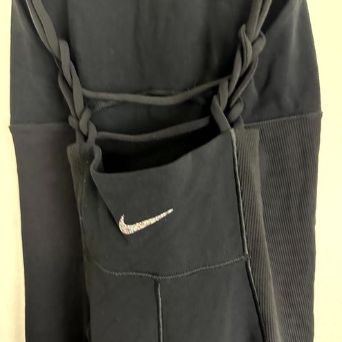 Nike Yoga Dri Fit Luxe 5 Inch Jumpsuit in Black